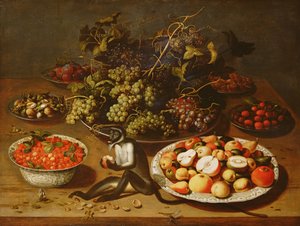 Nature morte avec singe